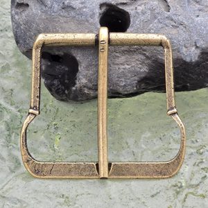 Belt buckle, 15th century, Bohemia, zinc, old brass