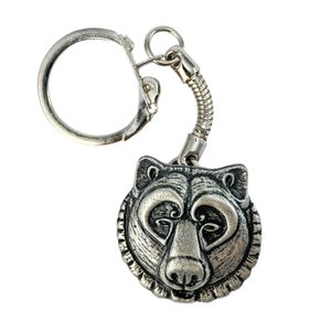 Berserker keyring, zinc antique silver