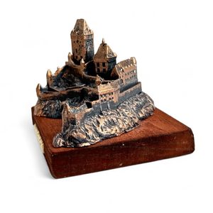 KARLŠTEJN, medieval castle, tin model