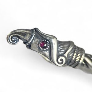 Huginn and Muninn, Viking Torc, silver