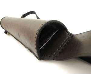 Leather quiver - back, semicircular