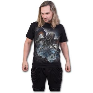 CTHULHU - FRONT PRINT T-SHIRT BLACK - HERREN-T-SHIRTS, SPIRAL DIRECT{% if kategorie.adresa_nazvy[0] != zbozi.kategorie.nazev %} - NAAV{% endif %}