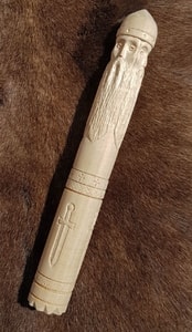 SVETOVID, slave Dieu, statue en bois sculpté