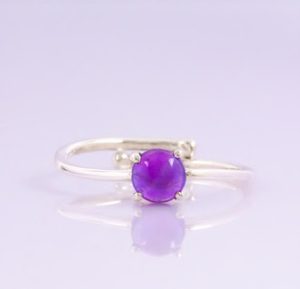 YENNEFER, ring, amethyst silver 925/1000