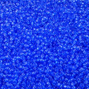 Perles de rocaille Preciosa, cristal bleu, transparent 10 / 0