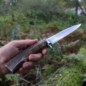 HOLT, BOWIE KNIFE WITH ANTLER, HAMON HARDENING - KNIVES{% if kategorie.adresa_nazvy[0] != zbozi.kategorie.nazev %} - WEAPONS - SWORDS, AXES, KNIVES{% endif %}