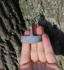 HEIMIR, THOR'S HAMMER, PENDANT, DAMASK STEEL - VIKING PENDANTS{% if kategorie.adresa_nazvy[0] != zbozi.kategorie.nazev %} - JEWELLERY - BRONZE, ZINC{% endif %}