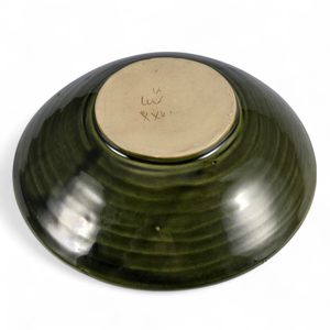 Medieval soup plate, green