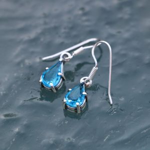 POLARIS, silver earrings, glass, Ag 925