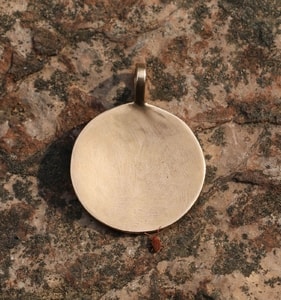 BRONZE AGE SUN, bronze pendant