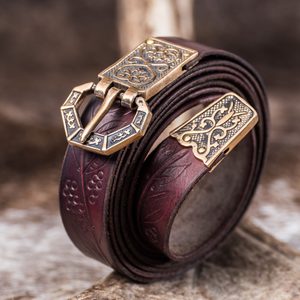 ARTHUR, luxury medieval belt, bronze