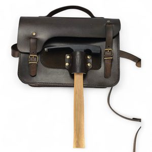 Leather Rock & Fossil Collector Bag for Paleontology