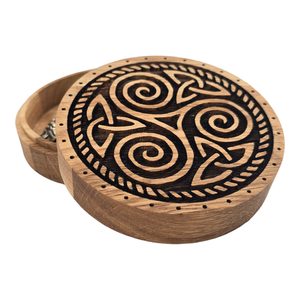 TRISKEL, OAK JEWELLERY BOX
