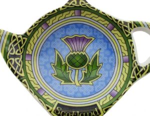Tea bag tray, Scottish thistle