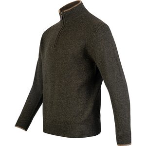 ASHCOMBE 100% LAMBSWOOL ZIPKNIT DARK OLIVE JACK PYKE OF ENGLAND - WOOLEN SWEATERS AND VESTS{% if kategorie.adresa_nazvy[0] != zbozi.kategorie.nazev %} - WOOLEN PRODUCTS, IRELAND{% endif %}