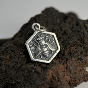 ABEILLE - pendentif, argent