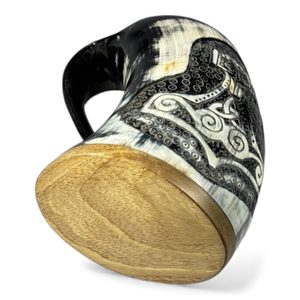 Thor's hammer, a Viking horn cup