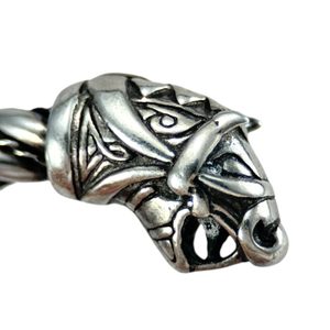 FLÓKI, Viking Silver Bracelet by Wulflund