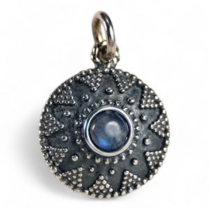 ISOLDA, Mondstein, Silber-Anhänger Ag 925