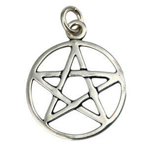 PENTAGRAM, silver pendant, Ag 925, small