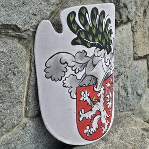 Holzschild, mittelalterlicher Schild, Tschechisches Königreich