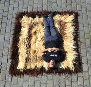 HALISHTE, TRADITIONAL BALKAN RUG, 110X120 CM - WOOLEN BLANKETS, THE BALKANS{% if kategorie.adresa_nazvy[0] != zbozi.kategorie.nazev %} - WOOLEN PRODUCTS, IRELAND{% endif %}