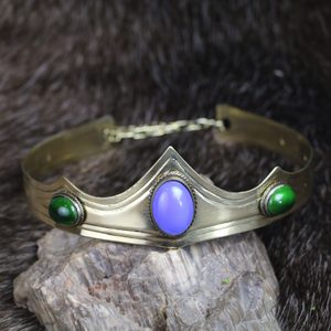 CARDIOLA - Medieval Crown, brass and glass