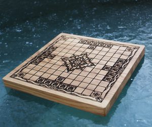 HNEFATAFL - Viking Chess with playing stones, glass and wood
