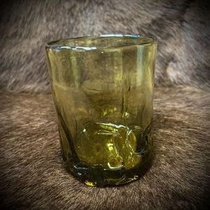 WHISKEY GLASS SET, 2+1, green forrest glass