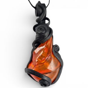 FIRE SHINE PENDANT, epoxy resin