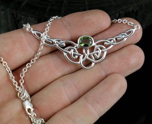 SILURE, MOLDAVITE, NECKLACE, SILVER 925 - MOLDAVITES, CZECH{% if kategorie.adresa_nazvy[0] != zbozi.kategorie.nazev %} - SILVER JEWELLERY{% endif %}