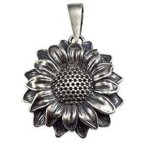 Sunflower, pendant, silver 925/1000, 15g