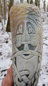 ODIN, luxury engraved drinking horn