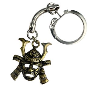 Samouraï, porte-clés, zinc vieux laiton