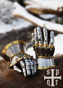 Hourglass Gauntlets, Milan ca. 1370