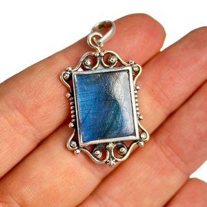 BLUETHORY, Victorian jewel labradorite, silver 925/1000