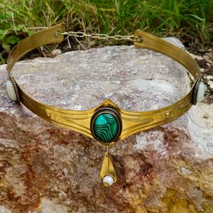 LARA - Crown, brass, glass