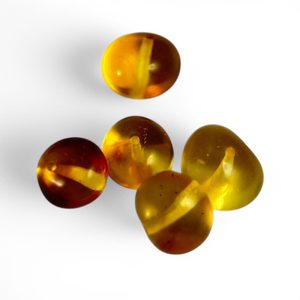 Amber bead from the Baltic Sea, Lithuania