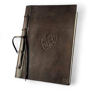 BOHEMIA, medieval leather notebook, unlined, brown