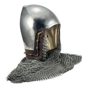 Bascinet Helmet with Aventail, 2 mm steel