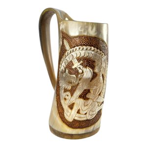 Dragon vs. Norman, Viking horn cup