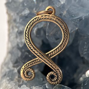 TROLL CROSS, Odal Rune, pendant, bronze