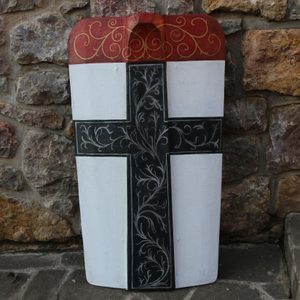 Bouclier médiéval, bouclier en bois peint à la main - Konstanz