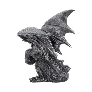 Obsidian Dragon Figurine 25cm