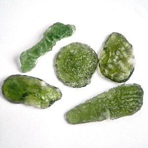Moldavite, a Tektite from the Czech Republic – Drop Shape