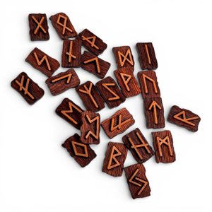RUNES - Elder Futhark, ensemble de runes en bois