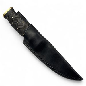 Sgian Dubh, schottisches Messer - Damaszenerstahl