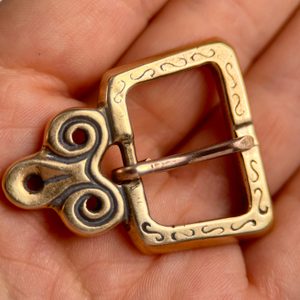 DARK AGE BELT BUCKLE, Zitavska Tun, bronze replica