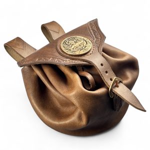 CERNUNNOS, Leather Bag brown, bronze