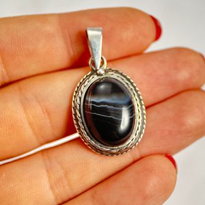 AGATE - Pendentif, Argent